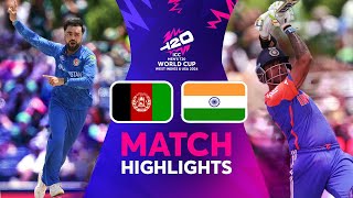 India v Afghanistan  Match Highlights  ICC Mens T20 World Cup Cricket 2024 [upl. by Dotti]