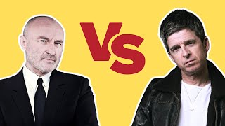 OASIS vs PHIL COLLINS  The Feud so far [upl. by Nylirrehs]