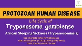 Trypanosoma gambiense life CycleProtozoan parasite of Human Series protozoan causing human disease [upl. by Winthorpe]