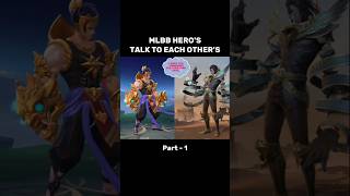 MLBB HEROS TALK TO EACH OTHER mlbb mobilelegends lancelot gatotkaca alpha cyclops shorts fyp [upl. by Fabrin900]