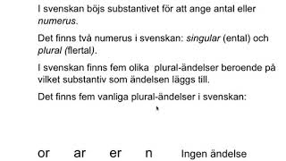 Substantiv  svenska arabiska [upl. by Onin]