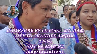 GAMBEGRE BY election MAdam MEHTB CHANDEE AMJOK 1266 vot ko MAN NE congratulations 👍👍 [upl. by Klockau915]