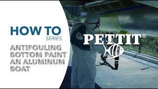 Pettit Paint  How To Antifouling Bottom Paint an Aluminum Boat [upl. by Hinman]