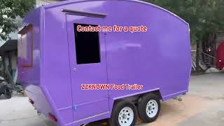 13ft Customized Commercial food Truck trailer mobile dining car food trailers [upl. by Bijan]