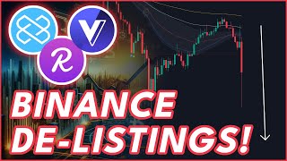 HUGE Binance DeListings🚨 LOOM REEF VGX amp More [upl. by Caz]