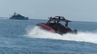 SPEED BOATS YACHTS AT HAULOVER INLET [upl. by Ranzini]