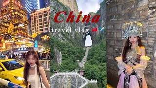 CHINA VLOG 🇨🇳  exploring the nature in Zhangjiajie ⛰️  city walk in Chongqing🚶 [upl. by Sarson]