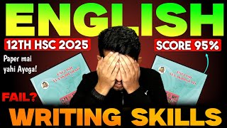 12th english writing skills 2025 maharashtra board  hsc english one shot  12th Boards 2025 PAPER [upl. by Anne-Marie]