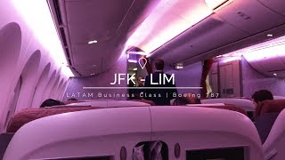 TRIP REPORT LATAM  New York → Lima  Business  Boeing 7879  Seat 4A [upl. by Yenitsed]