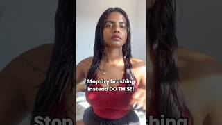 Stop dry brushing your curly hair  instead Do this [upl. by Alexine]