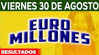 Resultado del sorteo Euromillones del Viernes 30 de Agosto del 2024 😱🤑💰💵 [upl. by Edouard851]