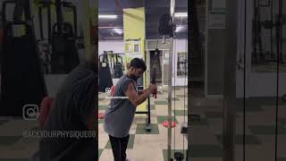 Locked elbows and right form is the key to get results triceps fitness gym aceyourphysique08 [upl. by Haidebej]