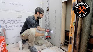 Cement Board Installation for Beginners [upl. by Zetrac]