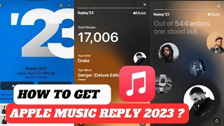 How to get Apple Music replay 2023  Apple Music wrapped 2023  Apple Music stats [upl. by Sonaj]