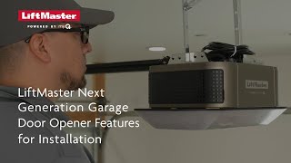 LiftMaster Next Generation Garage Door Opener Installation Features [upl. by Notnyw281]