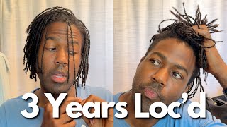 BRAIDLOCS 3 YEAR LOCAVERSARY  LOC UPDATE [upl. by Dunson27]