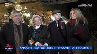 Napoli il ticket per la strada dei presepi  La Vita in diretta 28112024 [upl. by Brick66]