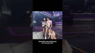 Rose did the boombayah step 😂blackpinklisarosejisoojennieconcertosakablinkkpopshortsfeed [upl. by Anomer]