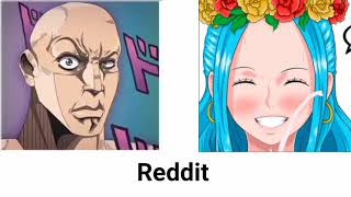 Anime VS Reddit The rock reaction One Piece Girl [upl. by Irianat]