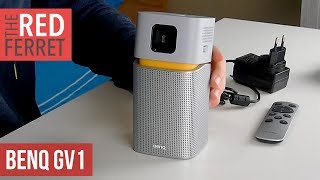 BenQ GV1 Portable Projector  First Look [upl. by Brandtr289]