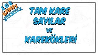 Tam Kare Sayılar ve Karekökleri  LGS Kampı [upl. by Onoitna]