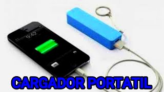 COMO hacer un CARGADOR PORTATIL para CELULAR tablet o laptop COMO HACER UNA POWER BANK [upl. by Noruq]