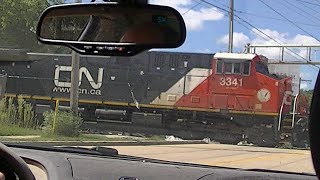 CN 3341 CN 2844 Northbound Internodal Fond Du Lac Wisconsin 09022024 [upl. by Silber276]