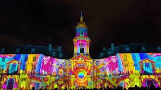 Projections monumentales de Noël 2023 sur l’Hôtel de ville de Rennes  La liste de mes envies [upl. by Nedah]