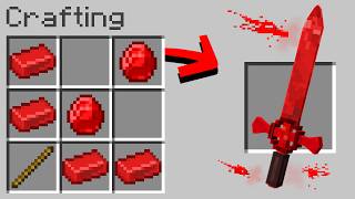 Minecraft But You Can Craft a Blood Sword [upl. by Nonnek32]