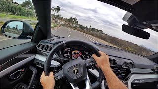 2020 Lamborghini Urus SUV POV Test Drive 3D AudioASMR [upl. by Wilkison]