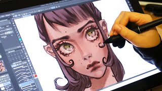 ☆ Huion Kamvas Pro 16 ☆ Review amp Speedpaint [upl. by Aliakim35]