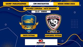 AO VIVO CAMPEONATO PARANAENSE  PATO FUTSAL x CASCAVEL FUTSAL [upl. by Talya]