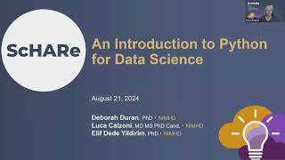 An Introduction to Python for Data Science  NIH ScHARe ThinkaThon [upl. by Nylrahc732]