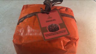 Fiasconaro chocolate panettone Italian Christmas cake from amazon opening and review 750grams [upl. by Nail381]