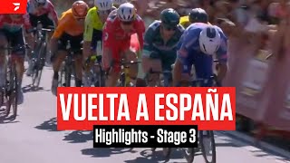 Vuelta a España 2024 Stage 3 Highlights [upl. by Etnelav]