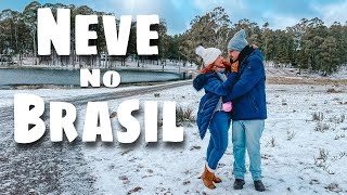 Neve em Gramado  NEVASCA histórica no Brasil [upl. by Neirod305]