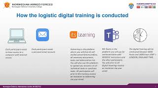 NODEFIC logistic digital training [upl. by Brottman]