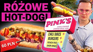 MEGA ZNANE RÓŻOWE HOTDOGI W LOS ANGELES  60 ZŁ ZA HOTDOGA [upl. by Clareta]