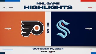 NHL Highlights  Flyers vs Kraken  October 17 2024 [upl. by Gathard]