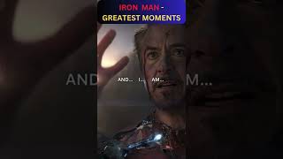 IRON MAN GREATEST MOMENTS iroman mcu marvel [upl. by Yanehc239]