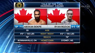 RYAN ROZICKI VS ABOKAN BOKPE FULL FIGHT [upl. by Chloe482]