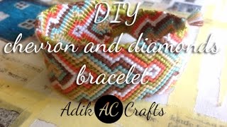 DIY chevron and diamonds bracelet [upl. by Krystin]