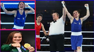 Kellie Harrington Dances 🥊 as She Defends Her Olympic Gold Medal at Paris 2024 Irish boxer dances [upl. by Cort]