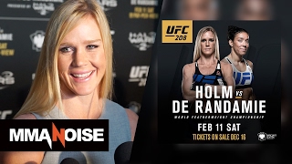 Holly Holm Talks Headlining UFC 208 Pressures of Being quotJust Hollyquot  MMA Noise [upl. by Brigitte130]