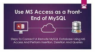 Use MS Access as a Front End of MySQL Database [upl. by Tomlin111]