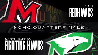 UND Hockey  Highlights vs Miami NCHC Quarterfinals Game 2  31624 [upl. by Quin]