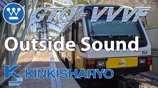 GTOVVVF Inverter Sound outside of a Kinki Sharyo SLRV  DART [upl. by Aicnom]