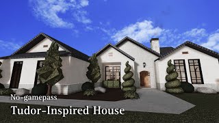 BLOXBURG TudorInspired House  NoGamepass  Speedbuild  Roblox [upl. by Malvin405]