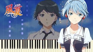 Climbers High  Fuuka OP  Piano Cover  Synthesia  Fonzi M [upl. by Candie]