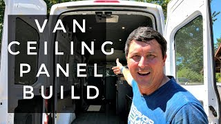 DIY Camper Van Conversion Headliner Upholstery VANLIFE [upl. by Gunar]